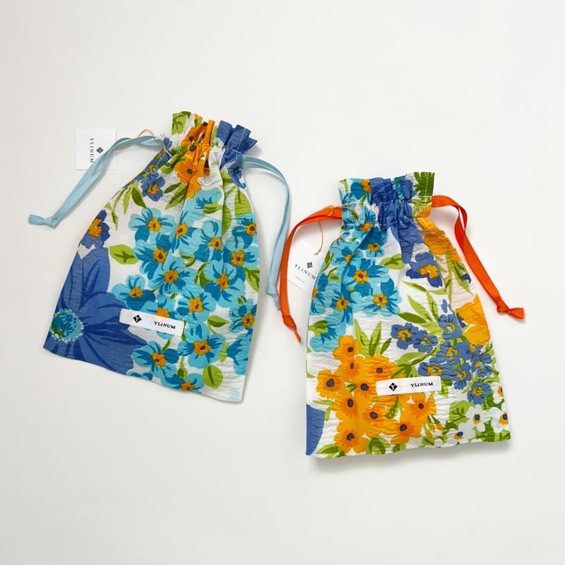 限定品　新品未使用　LUDLOW ストライプ　ドローストリングポーチ　巾着　刺繍 限定品 新品未使用 LUDLOW ストライプ ドローストリングポーチ 巾着