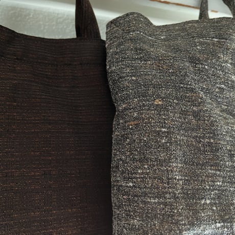 イングランド製ヴィンテージ生地のショルダートートバッグ（Coffee Bag : Caffè Latte BROWN）