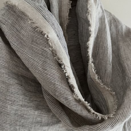 OATMEAL Linen Stole - リネン大判ストール | SANDÉMEREEN
