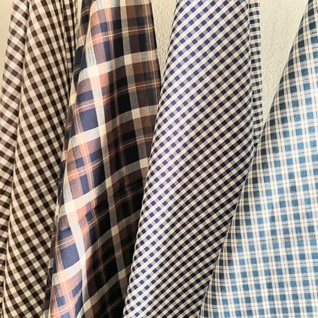 ギンガムチェックのマルチクロス（BROWN*WHITE）スカーフ・風呂敷