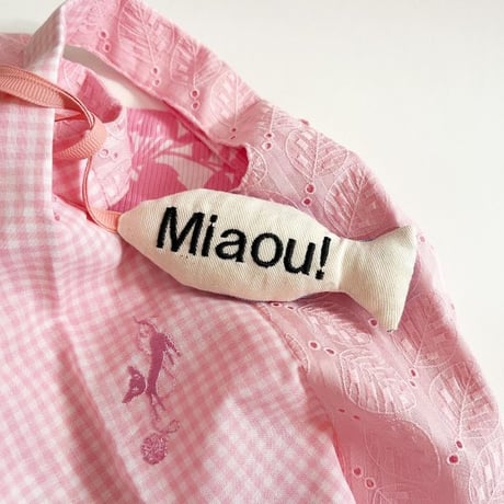 Miaou! Bag - ミャウ！バッグ・スイス製ヴィンテージネコ刺繍 | SANDÉMEREEN