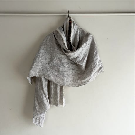 OATMEAL Linen Stole - リネン大判ストール | SANDÉMEREEN