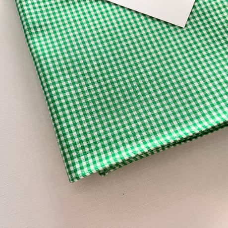 ギンガムチェックのマルチクロス（GREEN*WHITE）スカーフ・風呂敷