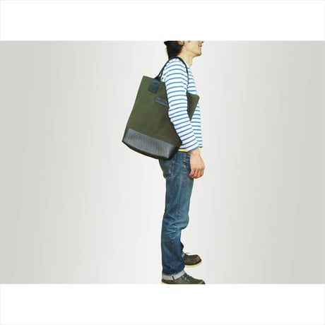 Mini Meena : Tote bag カーキ