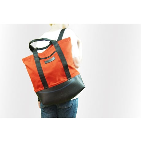 Manee : Backpack+Tote レッド