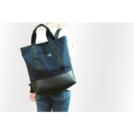 Manee : Backpack+Tote ネイビー