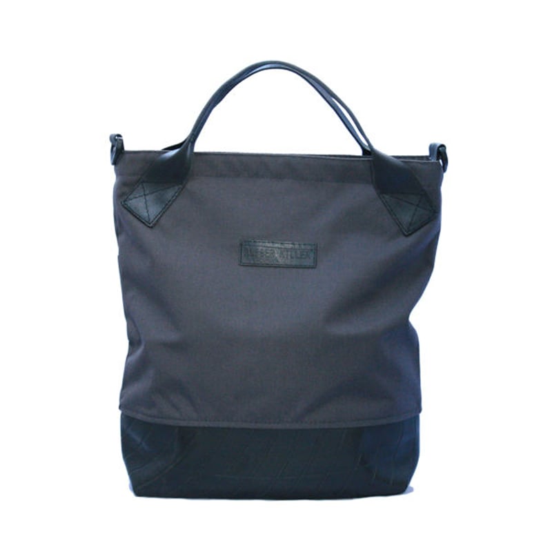 202 Tim Tote + Shoulder Bag チャコールグレー | RUBBER K