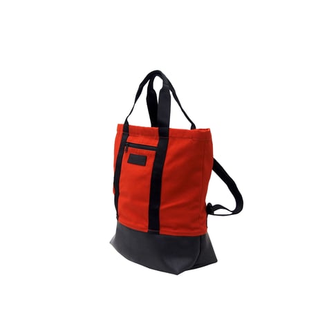 Manee : Backpack+Tote レッド