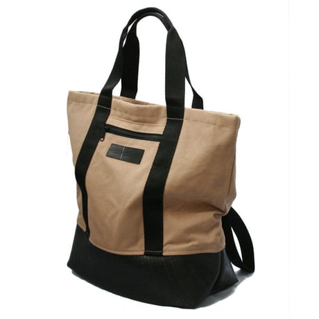 201 Manee : Backpack+Tote ライトブラウン