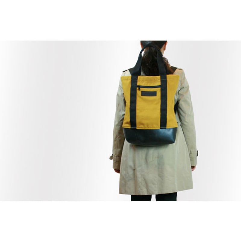 Mini Manee : Backpack+Tote イエロー | RUBBER KILLER Mini Manee : Backpack+Tote イエロー | RUBBER KILLER
