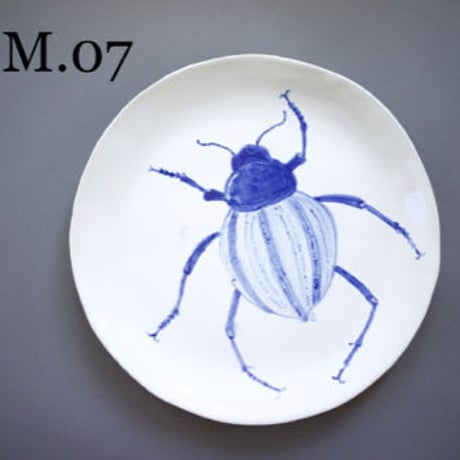 Magda Weldon　昆虫の絵皿　- M -
