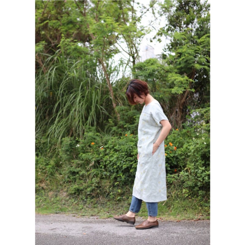 ミナ ペルホネン tanpopo half sleeveドレス - mint - | Shoka: ミナ ペルホネン tanpopo half sleeveドレス - mint - | Shoka: