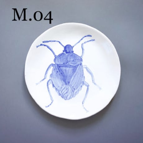 Magda Weldon　昆虫の絵皿　- M -