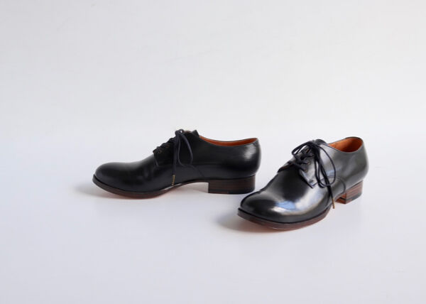 FORME BLUCHER PLAIN TOE BLACK サイズ4 forme（フォルメ）｜Blucher plain toe 4hole（Laides）Black