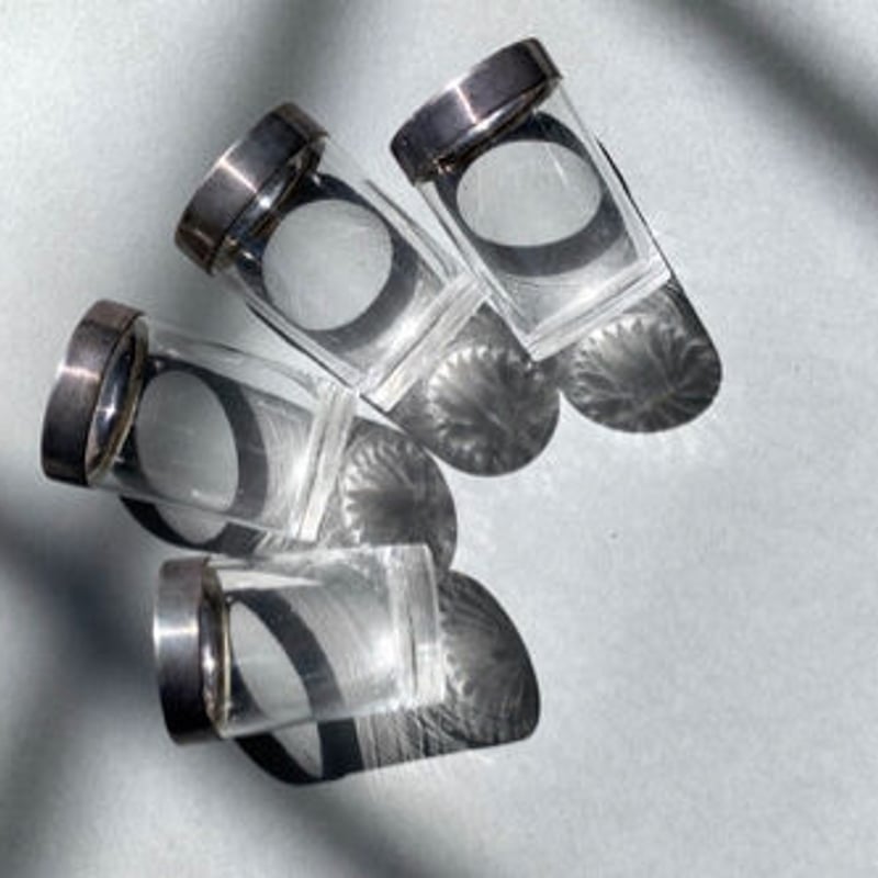 アンティーク ウイスキーショットグラス 4コ Set | Shoka: