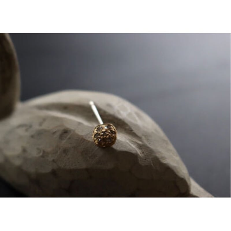 noguchi bijoux K18 ブラウンダイヤ ピアス noguchi BIJOUX ノグチブラウンダイヤk14ピアス nn322□ | iroma