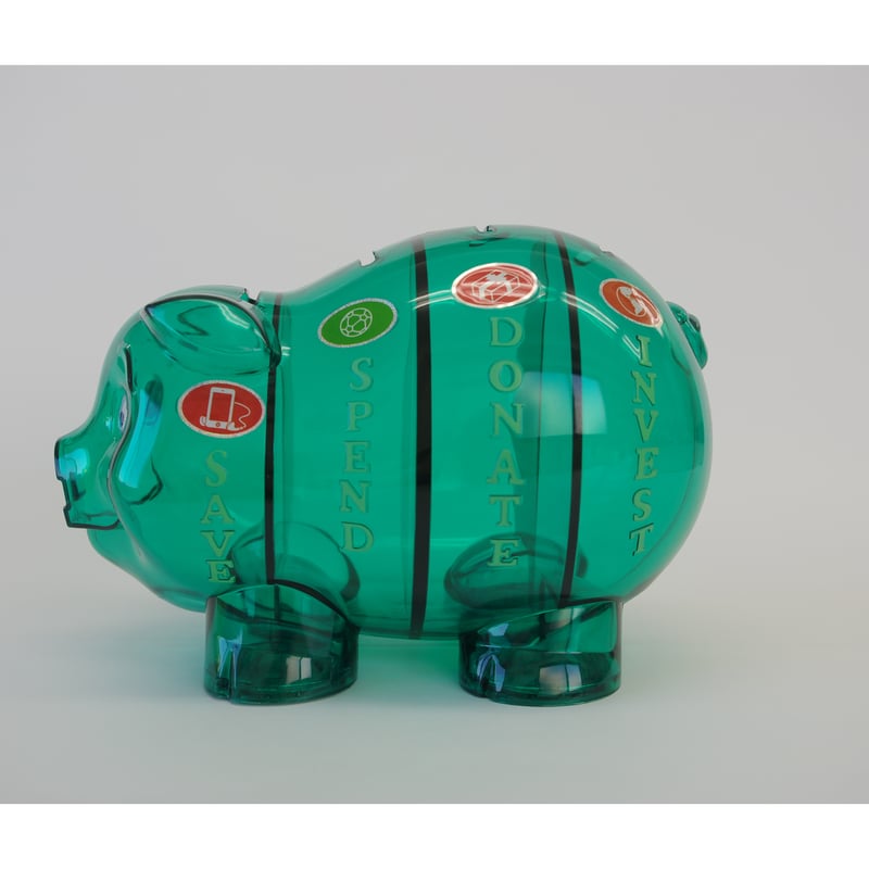 ハッピー・マネー®のピギーちゃん(Piggy Bank ﾋﾟｷﾞｰﾊﾞﾝｸ)（同色12個