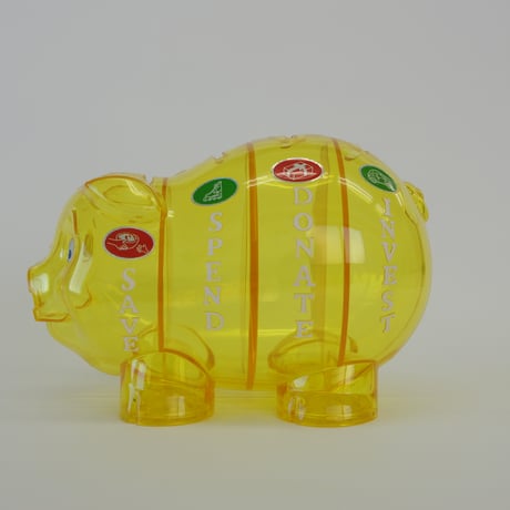 ハッピー・マネー®のピギーちゃん(Piggy Bank ﾋﾟｷﾞｰﾊﾞﾝｸ)（同色12個入りパック）送付先：北海道、九州  　 ※沖縄宛はご相談ください。