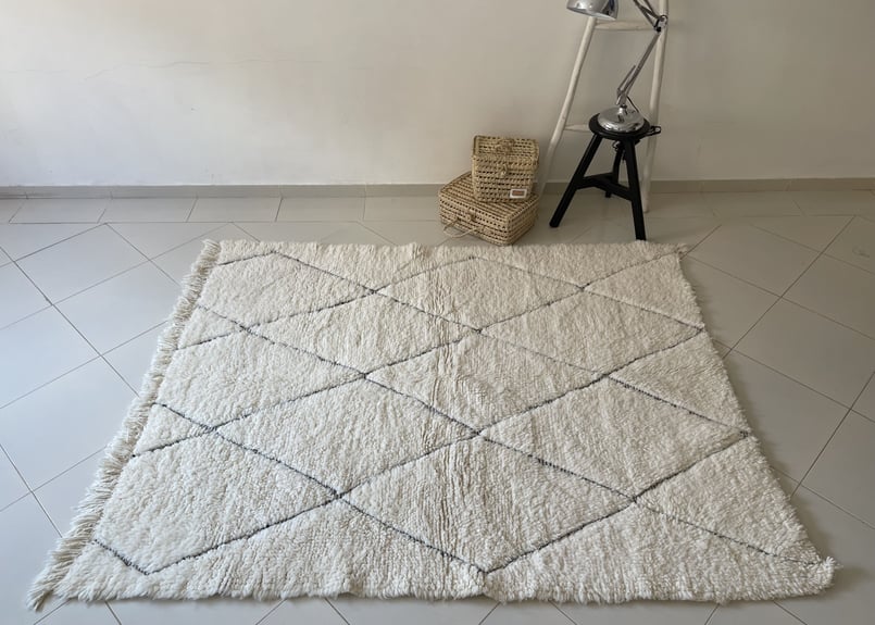 モロッコラグ ベニワレンラグ (S8) Bine Ouarain 200cm x 160cm