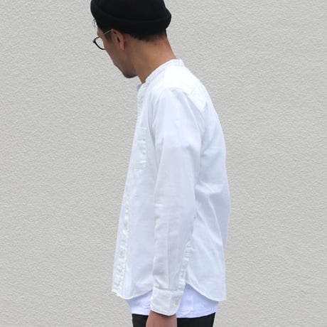【RE PRICE / 価格改定】バンドカラー長袖シャツ/Upscape Audience [AUD1864-Off White OX]
