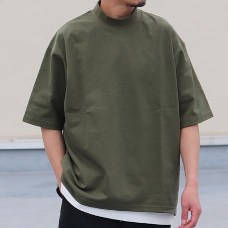 VORTEX 8オンス（MVS天竺）モックネック バルーン ハーフスリーブ Tシャツ【MADE IN JAPAN】『日本製』/ Upscape Audience [AUD6408]