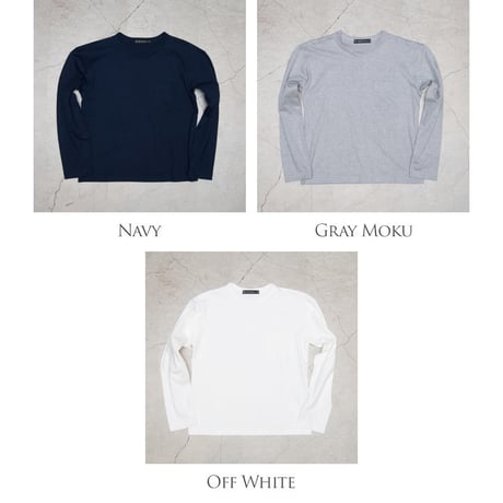 【RE PRICE / 価格改定】[AUD1745] Upscape Audience セーターライク天竺ドロップショルダーポケット付き長袖カットソー
