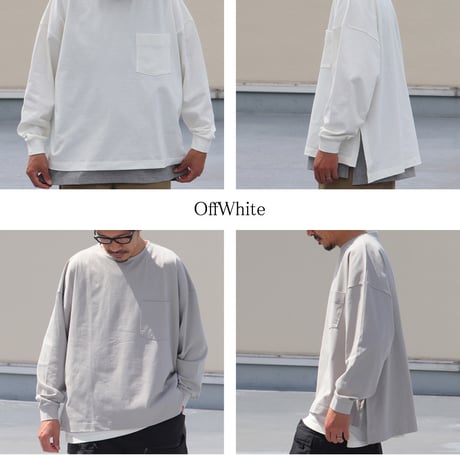 VORTEX 8オンス（MVS天竺）サイドスリット Aライン L/S Tシャツ【MADE IN JAPAN】『日本製』/ Upscape Audience [AUD6576]