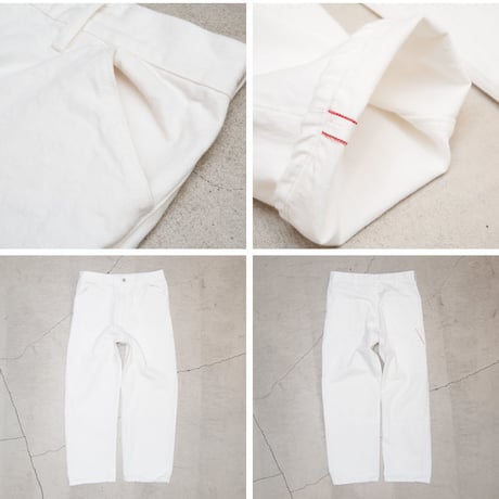 【RE PRICE/価格改定】[AUD3346] Upscape Audience 赤耳ホワイトデニムワイドペインターインステップカットパンツ