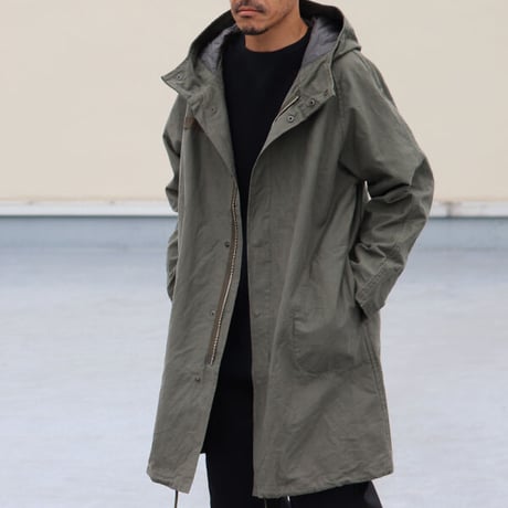 パウダースノー ヨコムラバックサテン M-65 フード モッズコート【MADE IN JAPAN】『日本製』 / Audience [AUD7161]