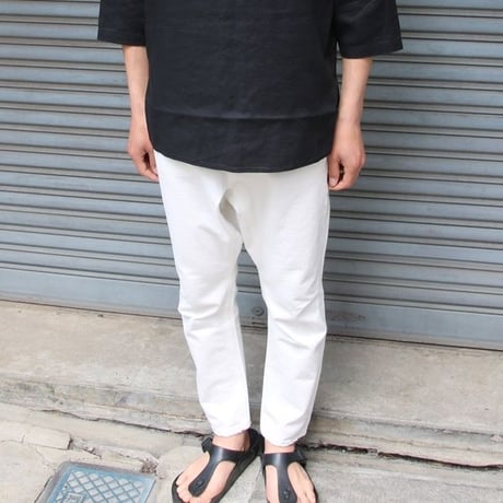 【RE PRICE/価格改定】[AUD3350] Upscape Audience 赤耳ホワイトデニムロークロッチアンクルパンツ