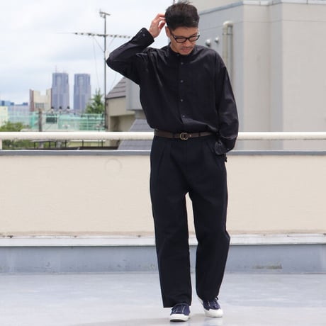 30/2ウエポン 2タック ワイドイージーパンツ【MADE IN JAPAN】『日本製』/ Upscape Audience [AUD3503]
