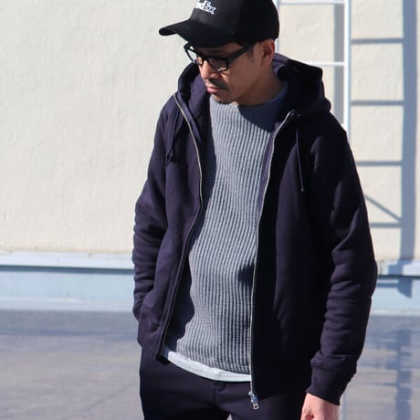 【RE PRICE/価格改定】[AUD2615] Upscape Audience 度詰裏毛フードスタンドブルゾン