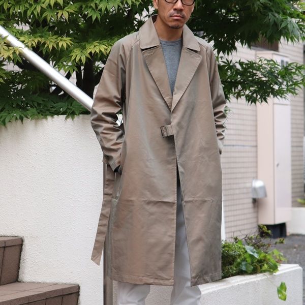 玉虫ギャバ タイロッケン ロングコート『日本製』 / Upscape Audience