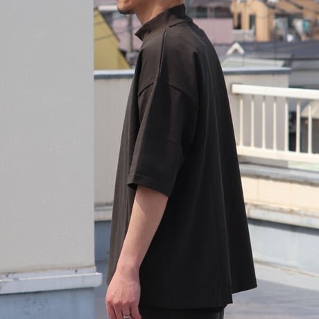 VORTEX 8オンス（MVS天竺）モックネック バルーン ハーフスリーブ Tシャツ【MADE IN JAPAN】『日本製』/ Upscape Audience [AUD6408]