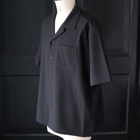 NaturemierTM(ナチュレミア)TECH リネンライクトロワッシャー オープンカラー シャツ【MADE IN JAPAN】/ Upscape Audience [AUD6604]