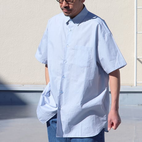 Nano-Wing®︎（ナノウィング）ブロード レギュラーカラー ボクシーAライン ハーフスリーブ【MADE IN JAPAN】/ Upscape Audience [AUD6287]