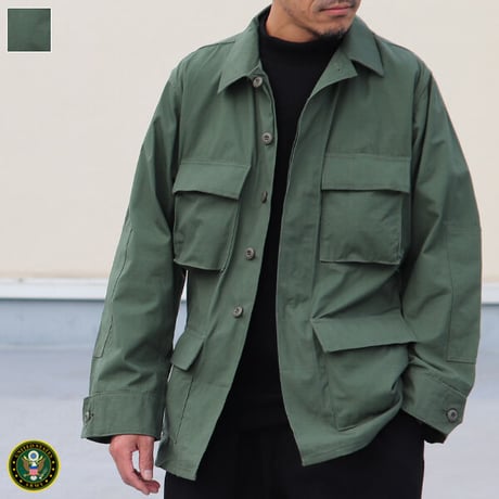 DEAD STOCK / 90s B.D.U. Jacket Green483（B.D.U. ジャケット リップストップ） [INS2063]