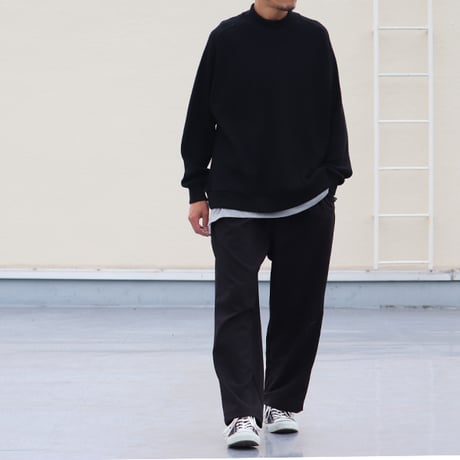 ビッグワッフル サドルショルダー モックネック XL ニットソー【MADE IN JAPAN】『日本製』 / Upscape Audience [AUD6486]