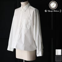 「遠州」7オンス チノクロス ボタンダウン ボクシー クロップド 長袖シャツ【MADE IN JAPAN】/ Upscape Audience [AUD6666]