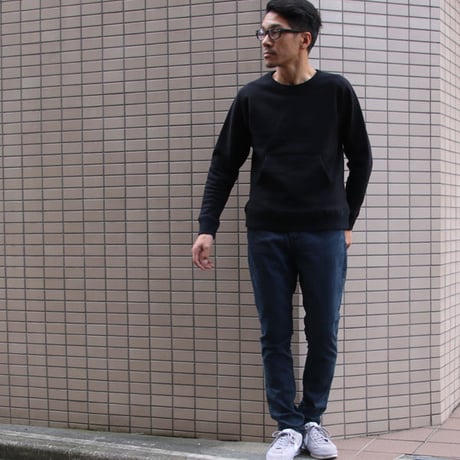[AUD1819] Upscape Audience ヘビーウェイト裏毛サドルショルダークルーネックスウェット