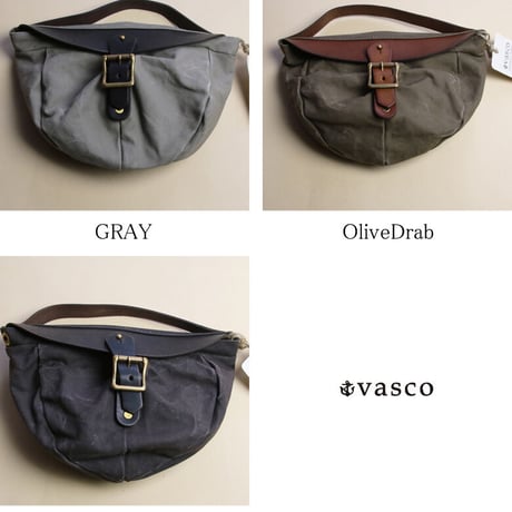 [INS5144] VASCO 国産キャンバス×レザーショルダーキャスバッグ