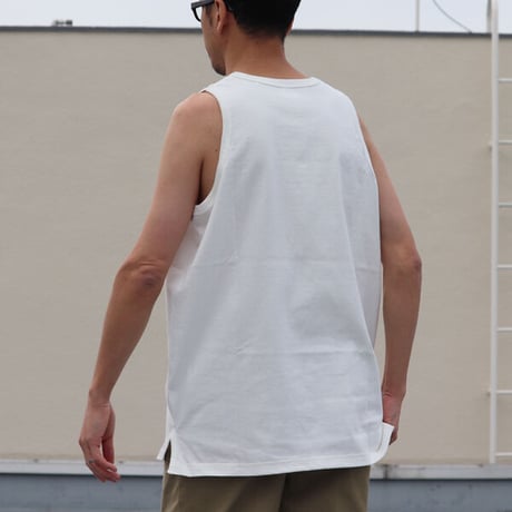 丸胴 ヘビーウェイト（度詰天竺）10オンス サイドスリット ロングタンク【MADE IN JAPAN】/ Upscape Audience [AUD6241]