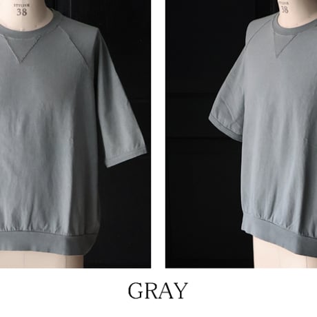 ピグメント 米綿 (USAコットン) 16/-天竺 ( 8.45オンス) ガゼットクルーネック ラグラン ハーフスリーブ バルーン Tシャツ / Audience [AUD6625]