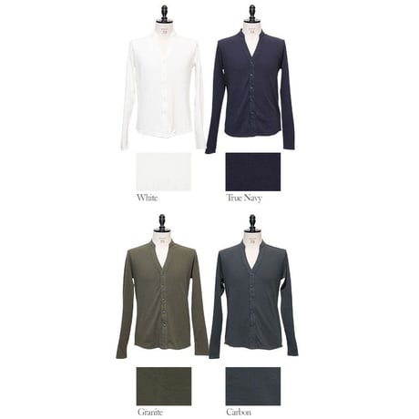 【RE PRICE/価格改定】[AUD1646] Upscape Audience JPSダブルニットVネックバンドカラーカーディガン