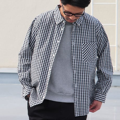 ワンウォッシュ ボタンダウン L/S テーパードシャツ【MADE IN JAPAN】『日本製』/ Upscape Audience [AUD6438]