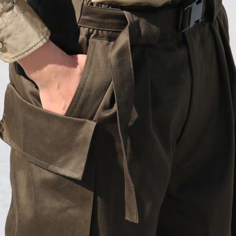 30/2ウエポン M-44 ビッグカーゴ ベルト付 2タックワイドイージーパンツ【MADE IN JAPAN】/ Upscape Audience [AUD3519]