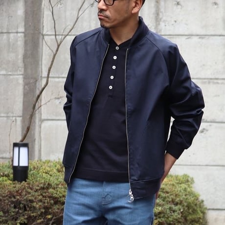 ”VENTILE GEAR"チノクロス ラグラン MA-1ブルゾン【MADE IN JAPAN】『日本製』 / Upscape Audience [AUD7016]