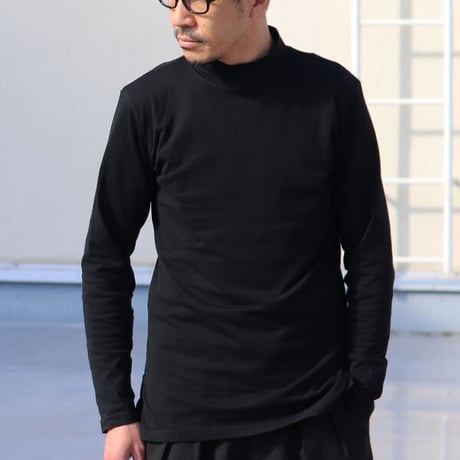 【RE PRICE/価格改定】[AUD1748] Upscape Audience コーマ天竺モックネック長袖Tシャツ