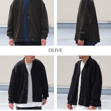EXLANWOOL® (エクスランウール) スムース カーディガン【MADE IN JAPAN】『日本製』 / Upscape Audience [AUD7172]