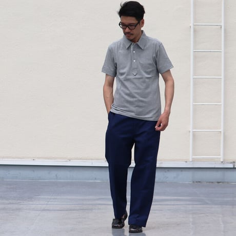 【価格改定】[AUD1498] Upscape Audience 鹿の子フラワープリント半袖ポロシャツ